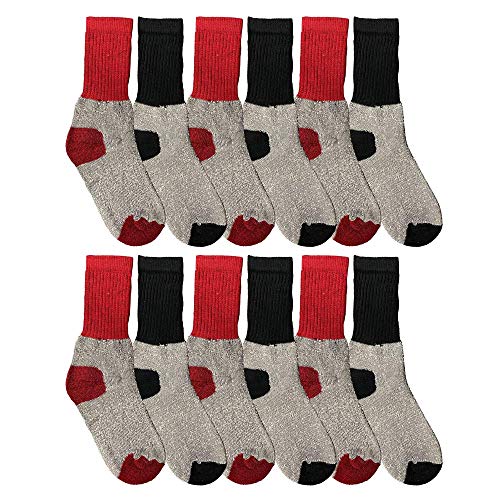 Yacht & Smith Kids Thermal Winter Socks, Cotton, Boys Girls Winter Crew Socks
