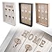 ANTEVIA - Armoire à clés en bois 30 x 20cm blanche avec 6 crochets | PLUS DE 10 MODÈLES | Porte clef mural (Key home blanc)