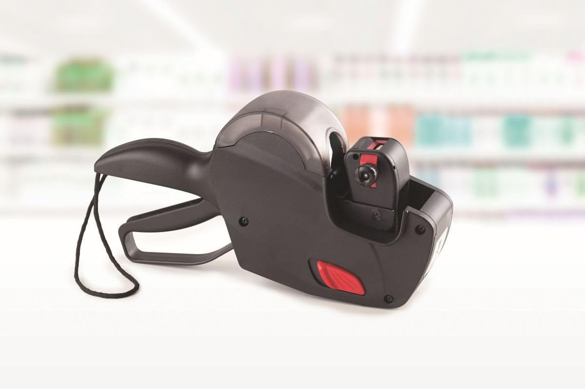Avery España PL1/8 Etiquetadora manual para precios de 1 línea y 8 caracteres - números y símbolos, diseño ergonómico y estructura resistente