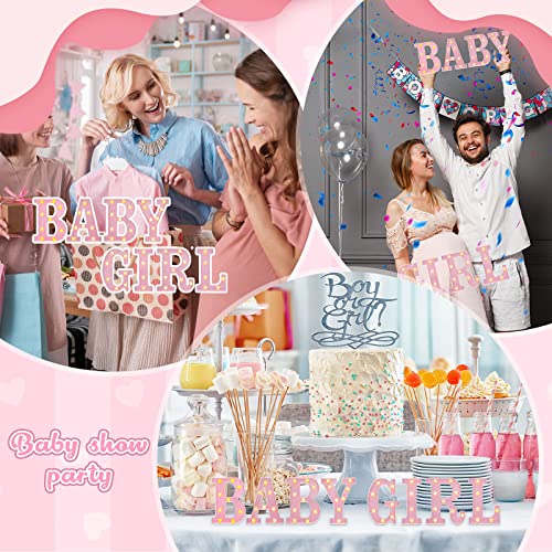 Sacubee Set Of 8 Pink Baby Shower Decorations For Girl Baby Girl Light Up Letters Battery Operated Baby Letters For Baby Shower Party Home Decoration (8.7 Inch) #TOP7