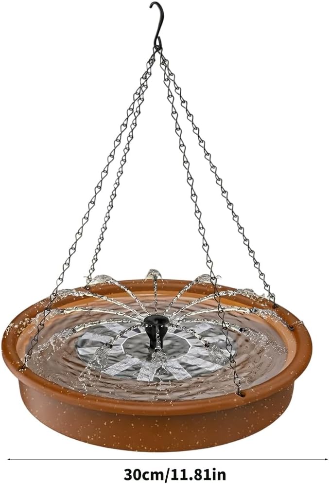 Permanent Iron Bird Bath Stand With Removable Design And Water Feature