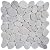 Simple Tile - Marble Mosaic Tile for Kitchen Backsplash, Bath Bathroom Floor, Etc, River Rock Collection", Mixed Rounds, 12"X12"X3/8", Tumbled (Sample Swatch, MM 9505-Carrara White)
