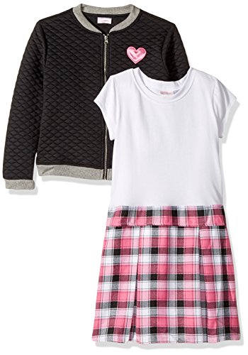 Youngland girls 2 Pc Dress Set, Dress With Bomber Jacket3