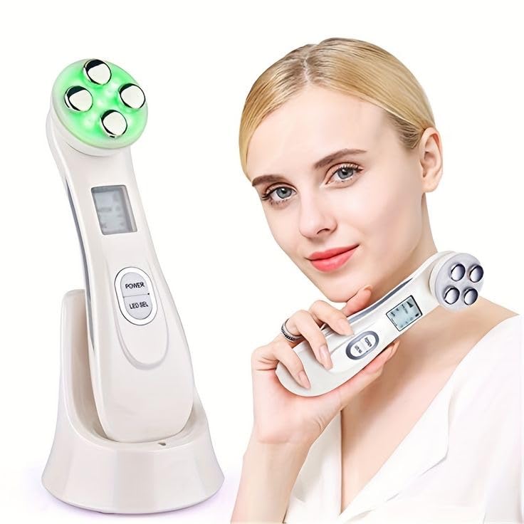 RF & EMS Radio LED 5in1 Photon Electroporation Face Beauty Pen Frequency Face Skin Rejuvenation Remover Wrinkle Massager-image-49