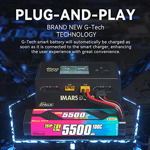 Gens Ace BFDB15BB-9055-4C11-9A9F-F484C3561424 Lipo Battery Charger Imars D300 G-Tech Series Smart Dual Lipo Charger 16A Ac 300W Dc 700W Lipo Charger(Black) thumb #6