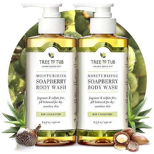 Tree-to-Tub-Unscented-Body-Wash-for-Sensitive-Skin-Dry-Skin-Moisturizing-pH-Balanced-Fragrance-Free-Body-Wash-Hydrating-Sulfate-Free-Body-Soap-for-Women-Men-wOrganic-Shea-Butter-Natural-Aloe