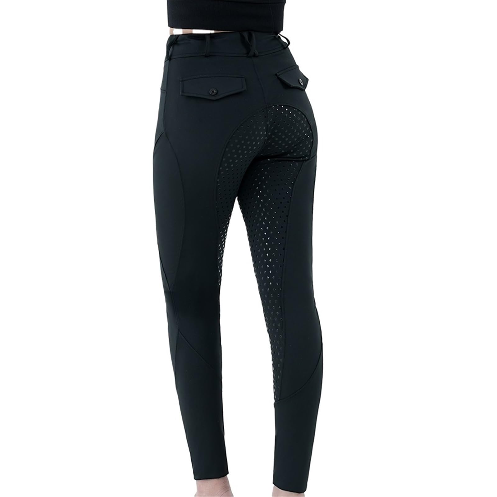 Pantalones Montar a Caballo Mujer Pantalones de equitación for Mujer, Mallas Entrenamiento Ecuestre, Ropa Deportiva for Exteriores(Black,M)
