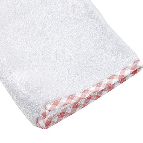 Channing & Yates - Premium Baby Robe - Toddler Robe - Organic Hooded Bathrobe Towel - Thick & Soft (Pink and White)4