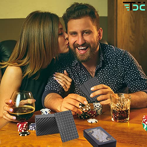 Poker-Karten Tischspiel Poker-Deck Wasserdicht Gold Poker Deck. – Bild 6