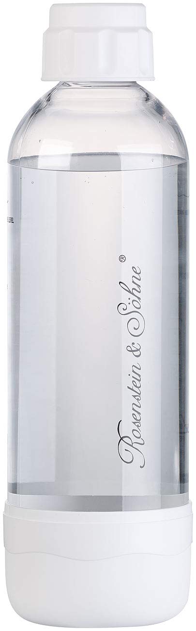 Rosenstein & Söhne gasatore d'acqua: bottiglia in PET per Dispenser di bevande, 1 litro (soda spruzzatore con bottiglia d'acqua, soda streamer, stream)