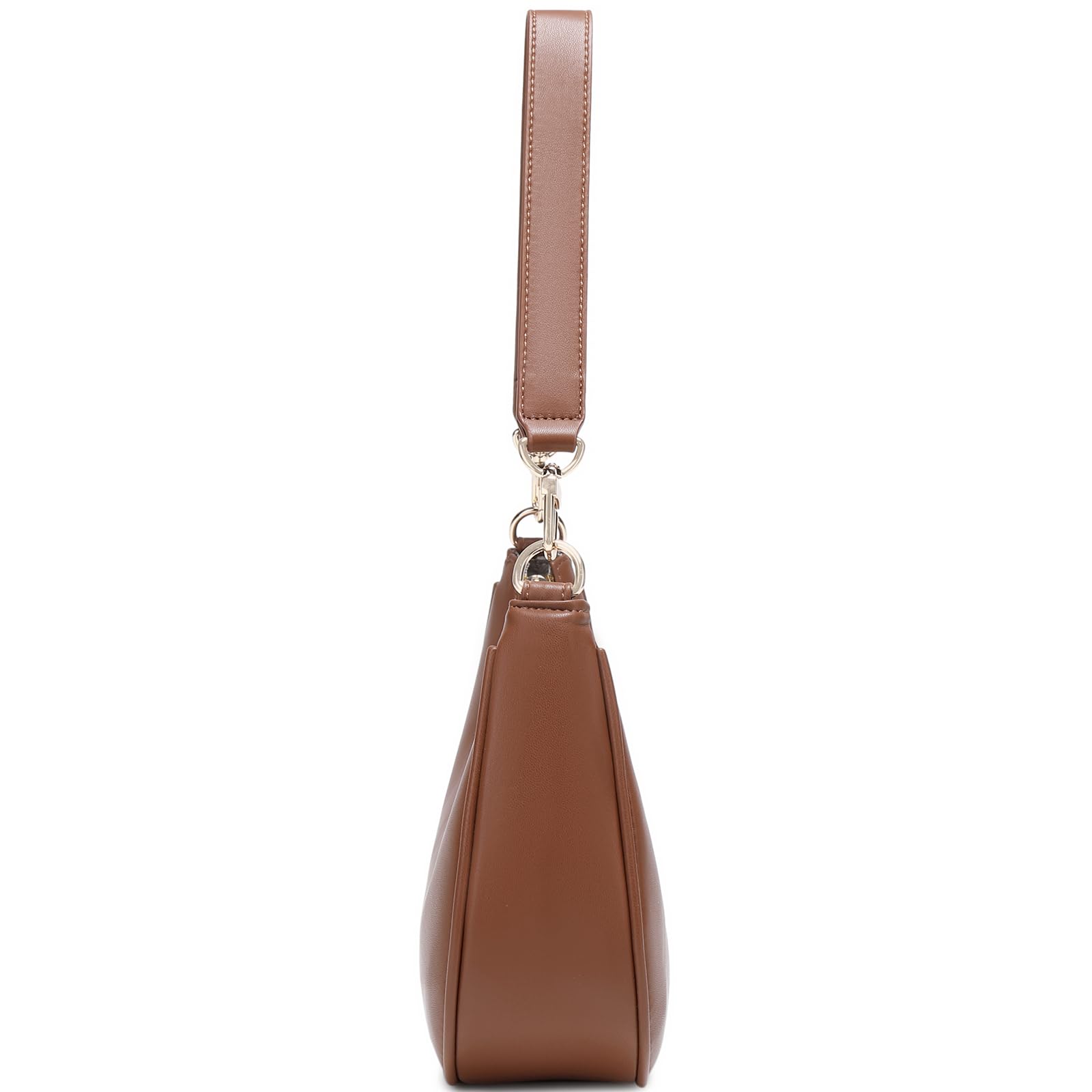 Women's Shoulder Bags Cute Hobo Purses Vintage Handbags with Zipper Lightweight Underarm for Dating Shopping Gift (Brown) view 7