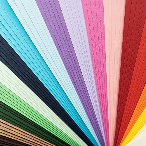 Ideen mit Herz Tonkarton | DIN A4 | 220g/m² | 20 Farben | 100 Bogen | Bastelpapier, Bastelkarton, Tonpapier, Fotokarton, buntes Papier (Bunte Farben)
