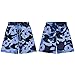 Sudiup Y2K Neutral Printed Camouflage Shorts, Men's and Women's Fashionable Sports and Leisure Beach Shorts (Blue,Large)