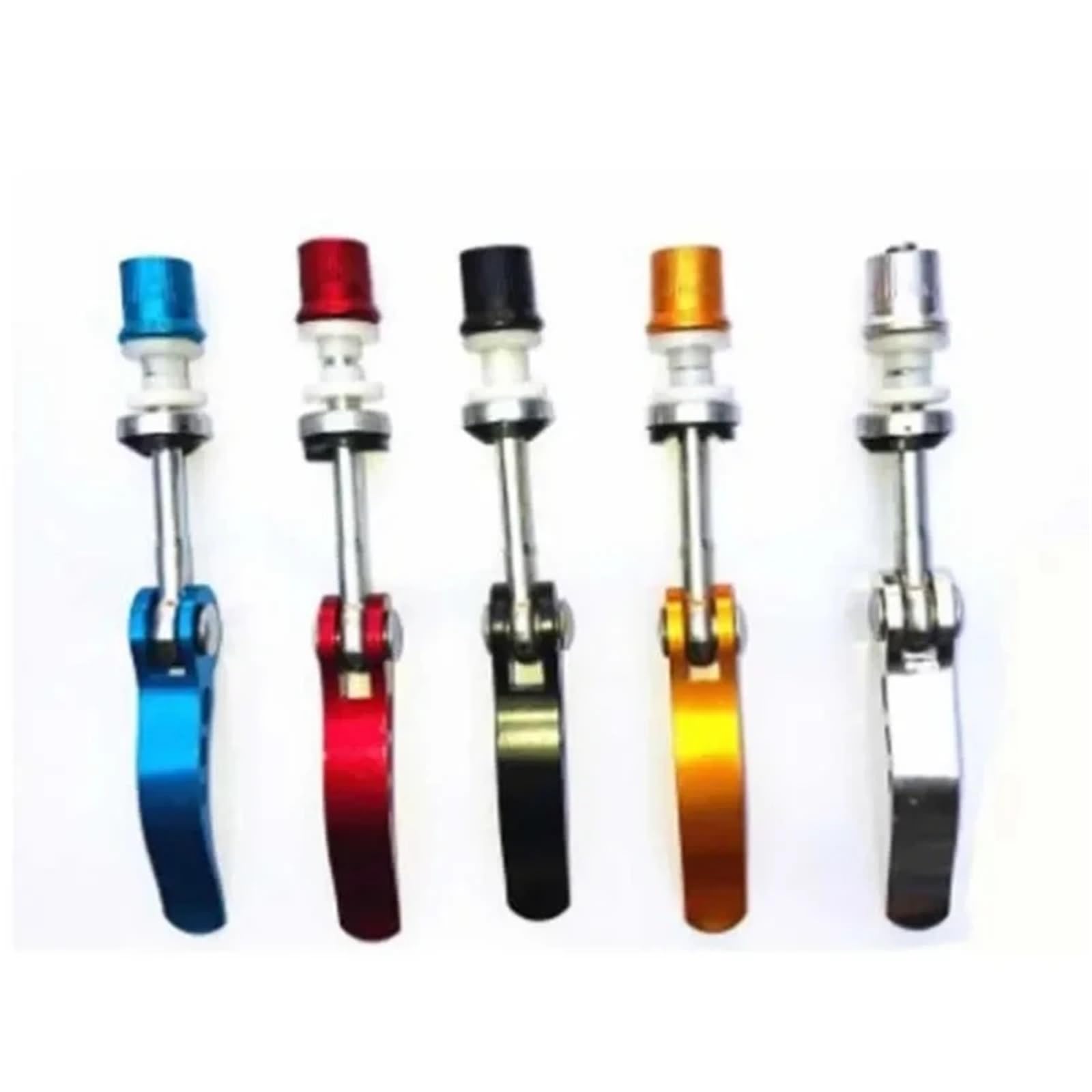 Vite a sgancio rapido per morsetto sedile 3/5 Pezzi Mountain Bike Tool MTB Bicicletta Tubo Sella Morsetto Vite Leva Di Sgancio Rapido Ciclismo Bici Da Strada Universale(5pcs black)