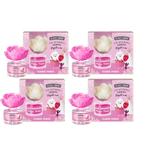 The Fruit Company Flor Perfumada Fresa y Nata Pack 4 uds –...