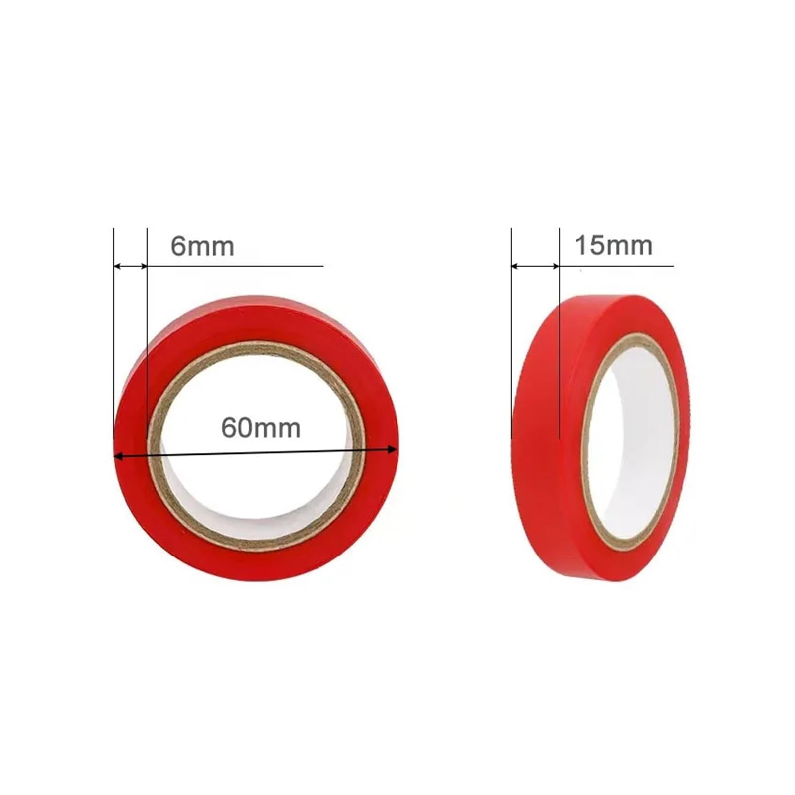 Nastro isolante Cablaggio for auto da 1-20 pezzi di nastro isolante elettrico colorato resistente al calore 9M 15mm
