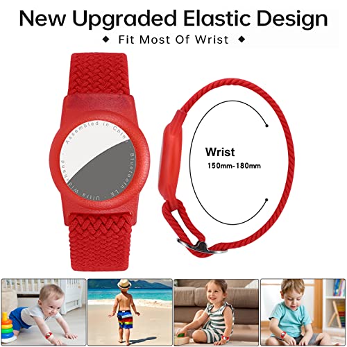 Dingfeiyu Nylon Kids Wristband for Airtag Anti-Lost, Anti-Scratch Bracelet Kids, Airtag Tracking Watch Wrist Strap Child - Image 4