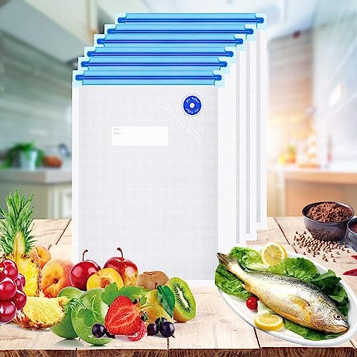 Higfra Sous Vide Bags 31Pcs, Reusable Bpa Free Vacuum Sealer Bags (8.5 * 8.5In) Vacuum Food Storage Bags For Cooking/Food Storage/Microwave Heating thumb #7