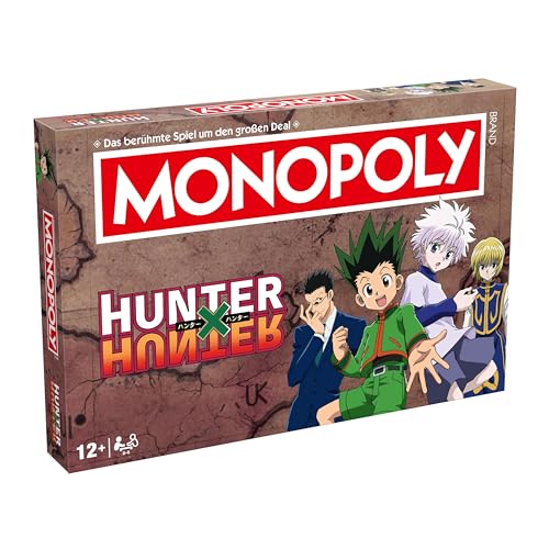 Winning Moves Monopoly Hunter x Hunter Edition - Monopoly Spiel für Fans - Familienspiele Strategie Brettspiele Hunter x Hunter - 2+ Spieler ab 12+ Jahren - Deutsch