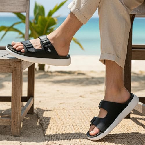 Image of KazarMax Premium ContourX Men's | Anatomical Comfort Sandals | Cushioned Footbed Sandal