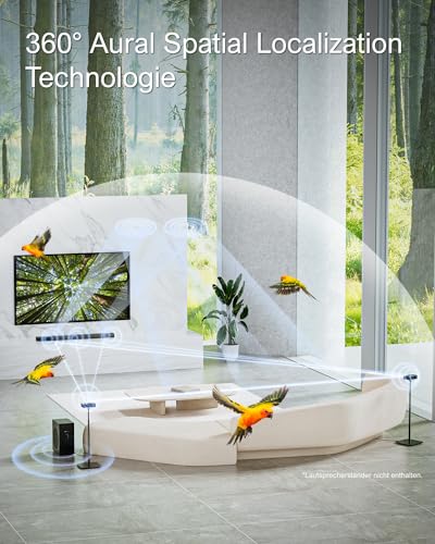 ULTIMEA 5.1.2ch Soundbar für TV Geräte mit Dolby Atmos, Heimkino Surround Soundsystem, TV Soundbars mit Subwoofer für mitreißenden Kino Sound, HDMI/Opt/Bluetooth Sound Bar, Nova S80 Serie, 2024 – Bild 4