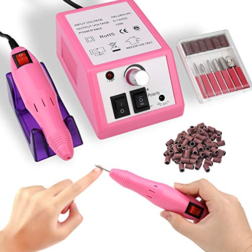 Electric Nail Drill 20000RPM Nail Drill Machine Nail File Drill Set Kit for Acrylic Nails Gel Nail Glazing Nail Drill Nail Art Polisher Sets Glazing Nail Drill Fast Manicure Pedicure
