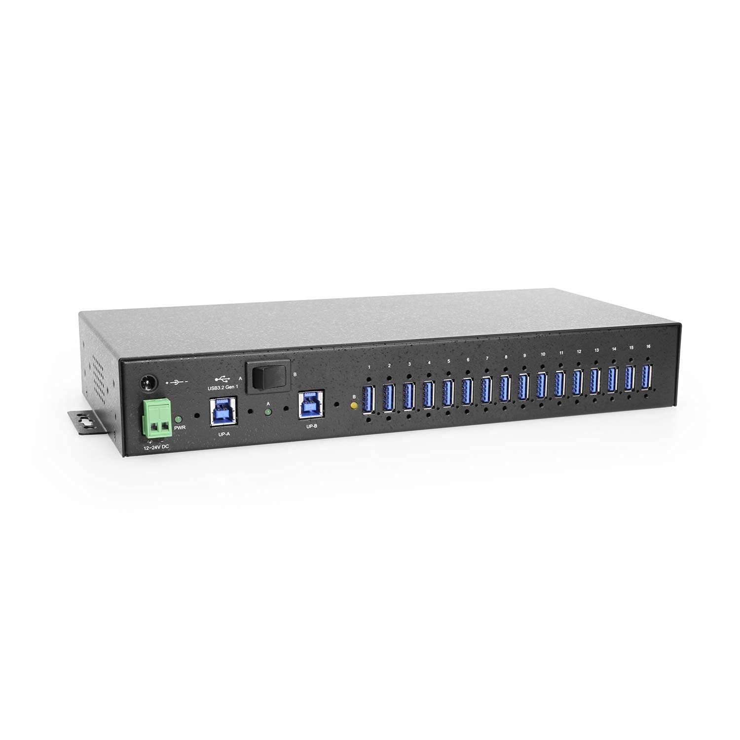 Coolgear 16 Port Managed USB 3 2 Gen 1 Hub w 15KV ESD Surge Protection