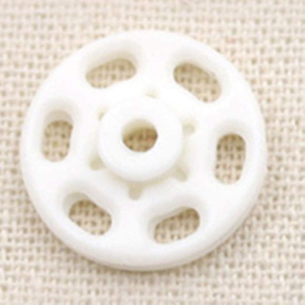 Broches de botón a presión SujetadorSuministros de costura, broches for coser, 1000 piezas de sujetadores a presión de plástico Botones de presión invisibles Botones for costura artesanal Blanco 15 mm