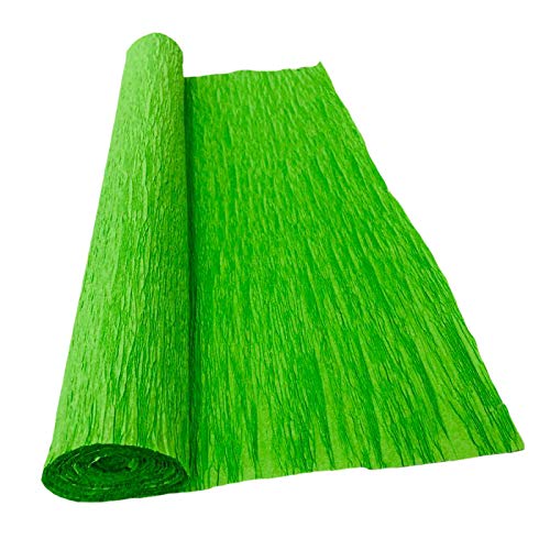 SUNFLOWER Crepe Paper Rolls Plain Lime Green (19"*2.5 Yards* 5 Rolls