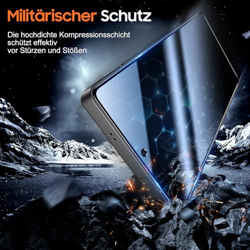 UniqueMe für Samsung Galaxy S25 Ultra für Panzerglas Sichtschutz - 2 Stück – Ansicht 4