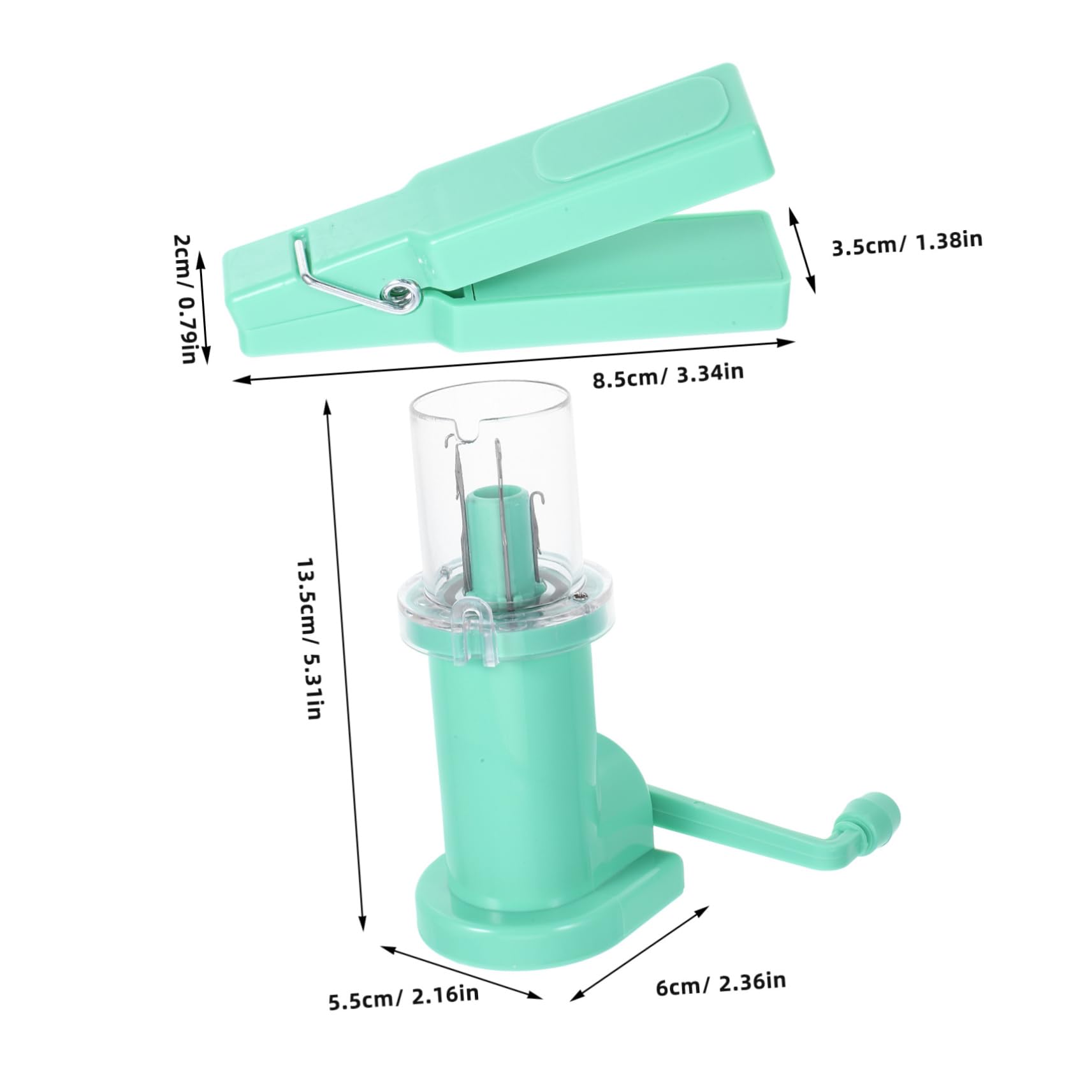 KONTONTY DIY Hand Knitting Machine Yarn Winder Yarn Spool Knitter Manual Cord Maker for Home Craft Projects