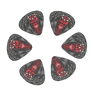 Lot de 12 médiators de guitare avec tête de mort rouge et diables pour guitare électrique, basse, acoustique, cadeau pour les amateurs de guitare acoustique avec boîte - Les Beatles, Paul McCartney, John Lennon, RIngo Starr, George Harrison Lot de 12 médiators de guitare avec tête de mort rouge et diables pour guitare électrique, basse, acoustique, cadeau pour les amateurs de guitare acoustique avec boîte – Image 2