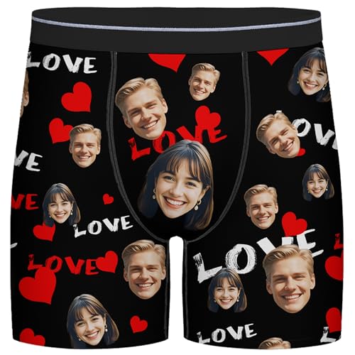 Custom Boxers for Mens Husband Personalized Underwear With Face On Them Customized Funny Face On Boxer Gifts For Boyfriend