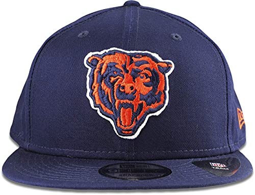 New Era Exclusive Selecition Men's Bears Chicago Adjustable Cap Hat One Size Fit Most Snapback/Velcro/Buckle Closure (Throwback Classic Navy Snapback), Black