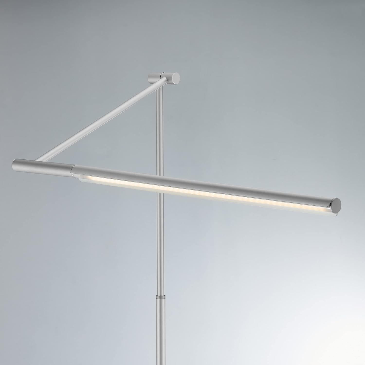 Tilla Black Adjustable Metal LED Floor Lamp with Touch Control