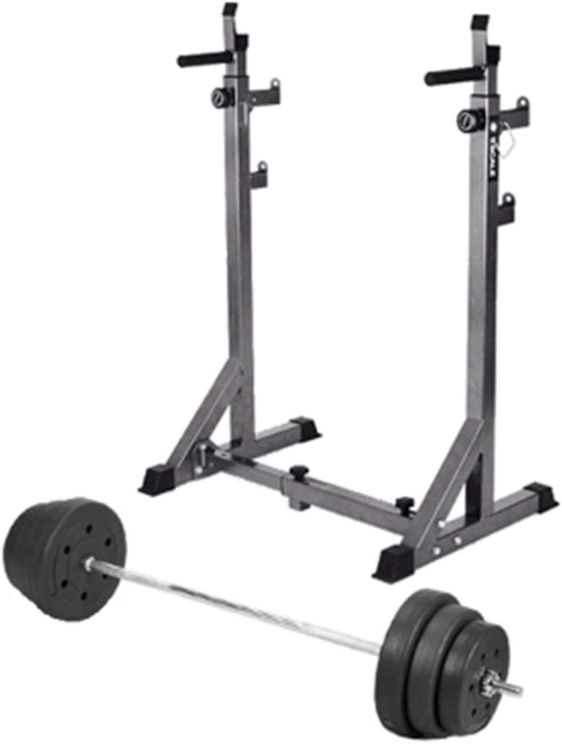 Squat Rack, Multi-Function Barbell Rack Weight Bench Stand Free Press Bench Telaio Regolabile Altezza E Larghezza Home Gym Strength Training Stand Fitness