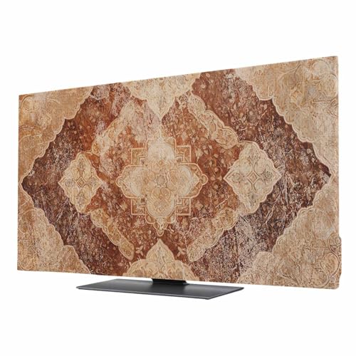 Turkish Retro TV Dust Cover 32 Inch, Brown Wallpaper Murals