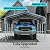 12x20ft Heavy Duty Metal Carport – Outdoor Galvanized Garage, Sturdy Structure, All-Weather Protection, Easy Assembly for Cars, Trucks, Boats, Tractors, and Outdoor Storage (Beige, 12x20FT)