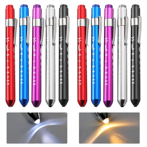 Linterna De Bolígrafo De Diagnóstico,10 Piezas Lámpara De Diagnóstico,Lámpara Pluma Médica Luz,Luces De Bolígrafo De Enfermera Para Enfermeras,Médicos,Estudiantes,Reutilizables