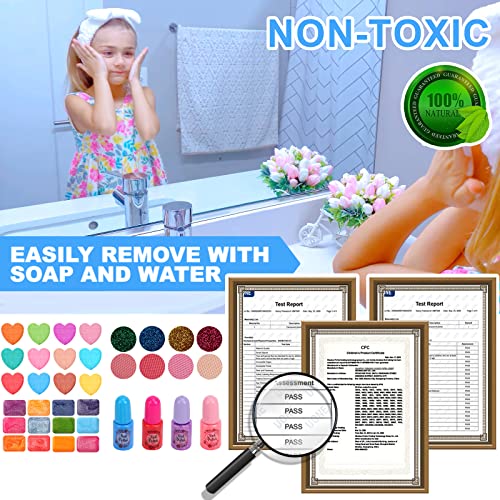 Kids Makeup Kit Toys for Girls, Teensymic Girl Toys 60PCS Real Washable Makeup Little Girls Princess Gifts Play Make Up… - Image 5