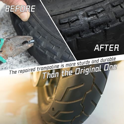 Tire Repair Kit, Tire Repair Nail, Tire Screw Plug, 10 PCS Tire Repair Rubber Nail, Tire Fix, Suitable for car, Motorcycle, ATV, Jeep, Truck, Tractor tire Puncture Repair - Image 4