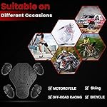 MOTOSTYLEWEAR-5-PC--Black-CE-Level-1-Certified-Armor-Pads-Level-1-Approved-Back-Shoulder-and-Elbows-Armor-Protector-Insert-for-Motorcycle-Jackets