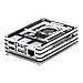 GeeekPi Acrylic Case for Raspberry Pi 4 Model B, Pi 4 Case with Cooling Fan and Heatsinks for Raspberry Pi 4 Model B(Only for Pi 4) (Black and Clear)