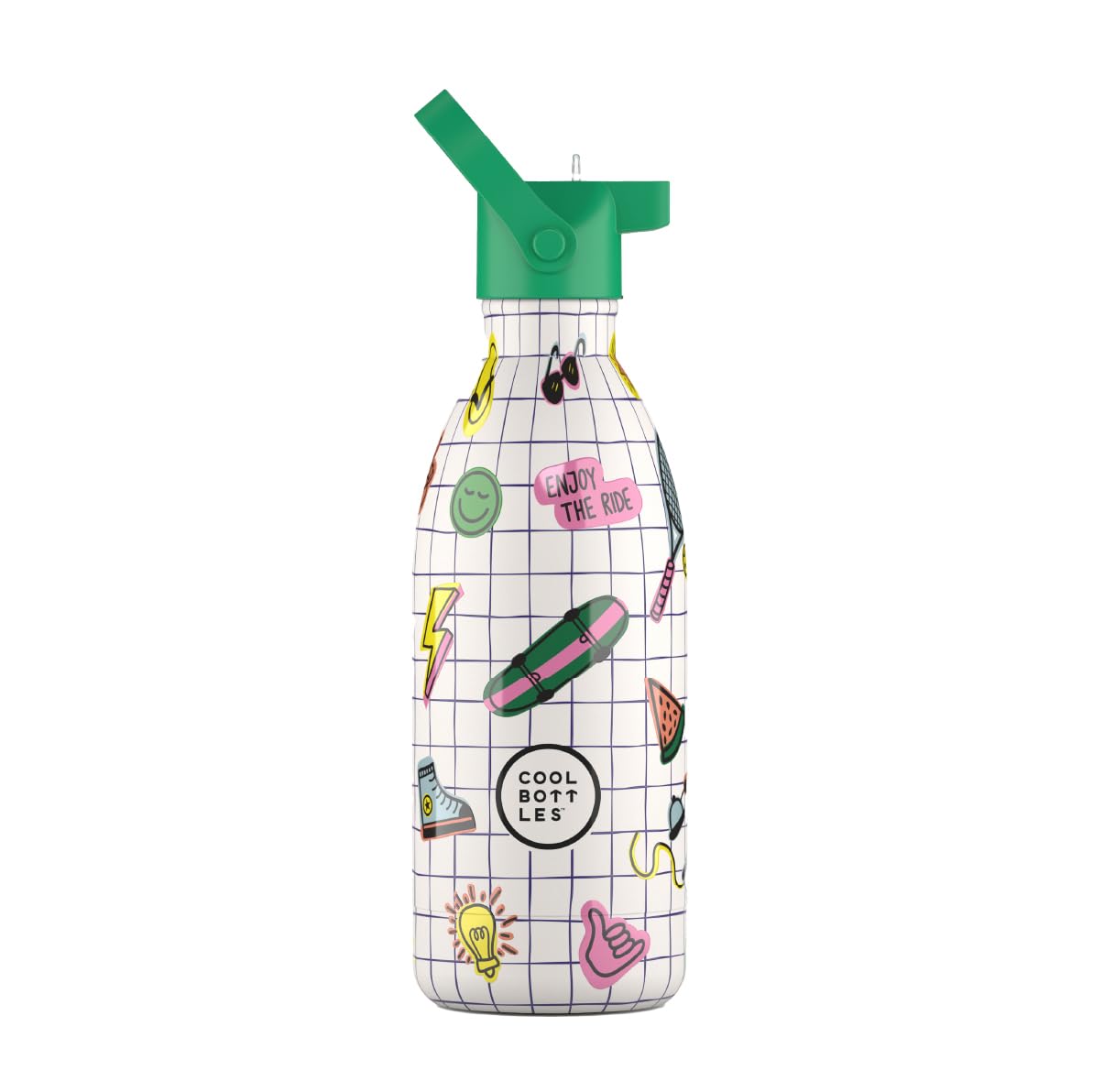 Cool Bottles – Edelstahl-Wasserflasche für Kinder, Thermosflasche für Kinder, Getränke 36 Stunden kalt und 18 Stunden warm – Play Mode 500ml