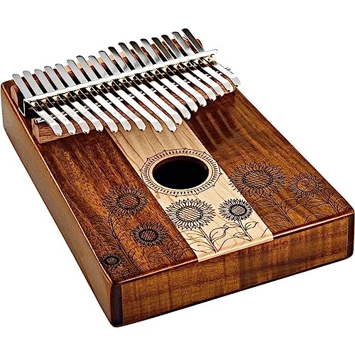 Kalimba 17 lames do majeur en bois d'acacia instrument de percussion méditation yoga