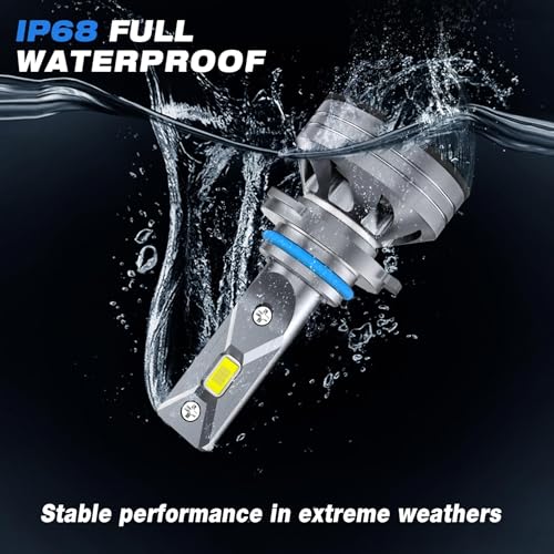 Image of Forenner 9006 /HB4 Light Bulb, 65000LM 1500% Brighter Ultra-Bright, Plug N Play, Long Lifespan, No Flicker, 99% Compatibility IP68 Waterproof, Pack of 2 Accent & Off Road Lighting›Tire Lights