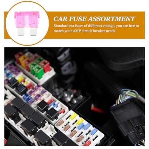 Kit de 25 fusibles automotrices mini de bajo perfil para auto, camión, bote y RV - PRETYZOOM XRW0555FH19CA56A miniatura 5