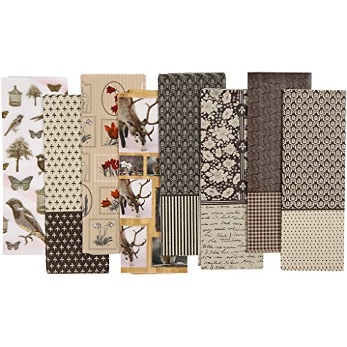 Vivi Gade Design Decoupagepapier, Sortiment, Blatt 25x35 cm, Oslo, 8 sort. Blatt Cover