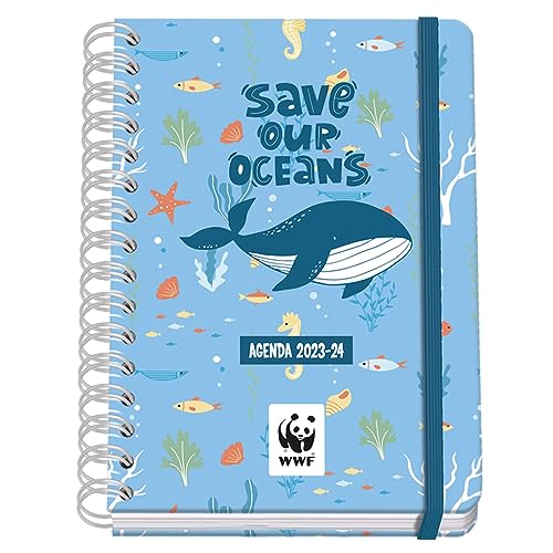 Dohe - Agenda Escolar A5 Espiral Semana Vista Wwf Multicolor Bilingüe En Oferta Dohe - Agenda Escolar - Septiembre 2023 A Junio 2024 - Semana Vista - Tamaño 15X21 Cm (A5) - Bilingüe: Español E Inglés - Material Escolar - Wwf Save Our Oceans