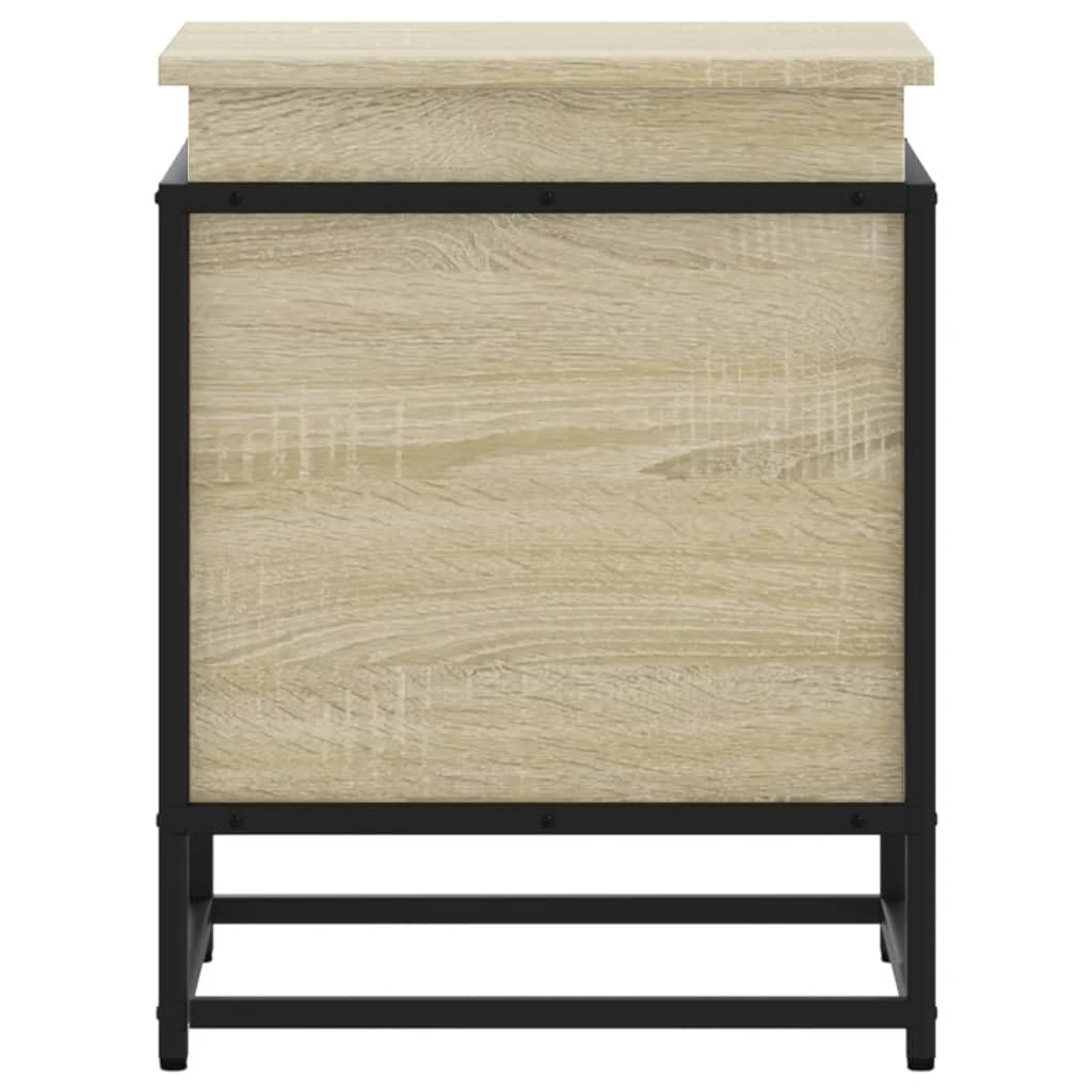 ShGaxin Aufbewahrungsbox mit Deckel, Holz, Sonoma-Eiche, 40 x 40 x 51,5 cm, Spielzeugtruhe, Aufbewahrungsbox, Schlafzimmer, Möbel, Bauchtruhe mit Sitz, Aufbewahrungsmöbel - 848790